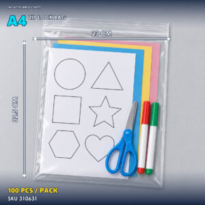 Zip Lock Bag (100pcs/pkt) - A4