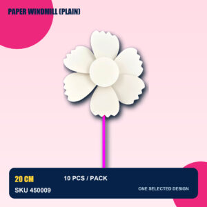 Paper Windmill (Plain) 10pcs/pack - Plain - Tulip
