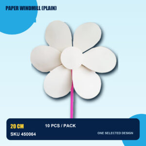 Paper Windmill (Plain) 10pcs/pack - Plain - Flower