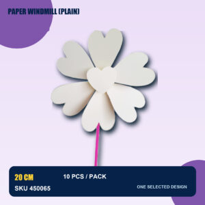 Paper Windmill (Plain) 10pcs/pack - Plain - Hearts