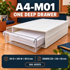 Stackable Desktop File Storage - A4-M01