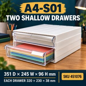 Stackable Desktop File Storage - A4-S01