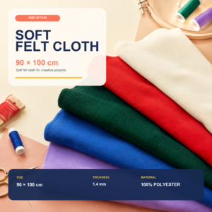 Soft Felt Cloth (90cmx100cmx1.4mm)