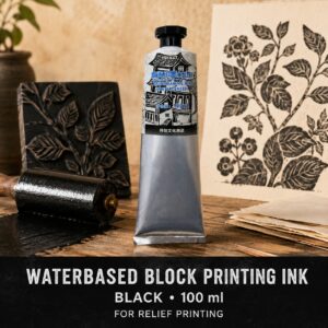 Waterbased Block Printing Ink 100ml - Black