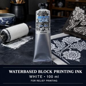 Waterbased Block Printing Ink 100ml - White
