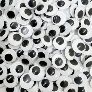 Plastic Movable Eyes (With Adhesive)