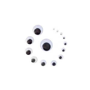 Plastic Movable Eyes (Without Adhesive)