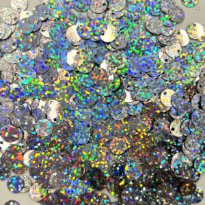 Sequin Assorted 20g - Holo Flat Silver