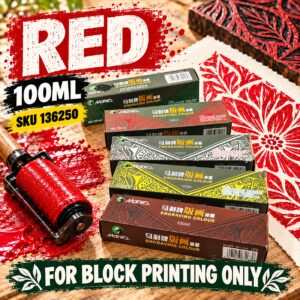 Maries Oil Based Watersoluble Ink 100ml - Red