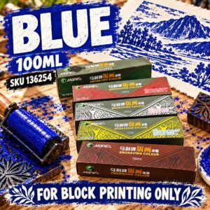 Maries Oil Based Watersoluble Ink 100ml - Blue
