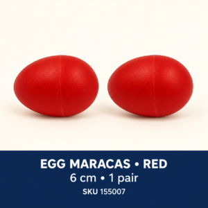 Musical Toys - Egg Maracas Red