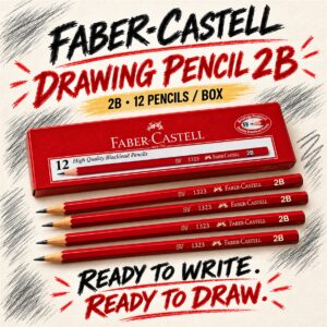Faber Castell Drawing Pencil 2B (Red Box 12pcs/box)