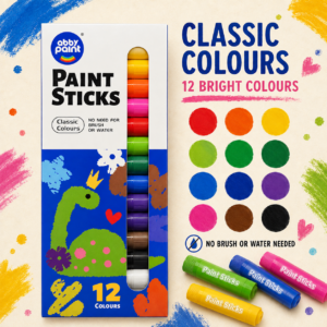 Paint Sticks Set (12 Colours) - Classic