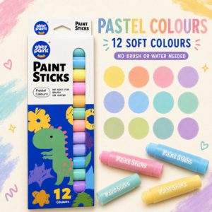 Paint Sticks Set (12 Colours) - Pastel