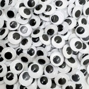 Plastic Movable Eyes (With Adhesive) - 18mm (20pcs/pkt)