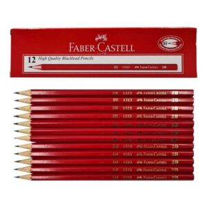 Faber Castell Drawing Pencil 2B (Red Box 12pcs/box)