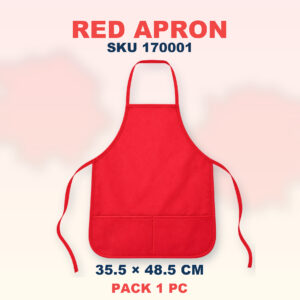 Non-Woven Apron (Kids) - Red