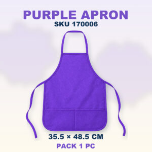 Non-Woven Apron (Kids) - Purple
