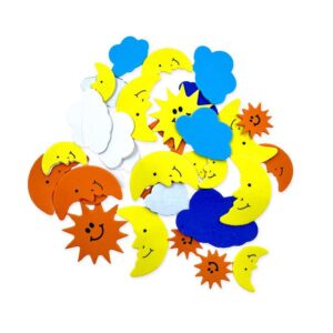 EVA Foam Sticker - Sun Cloud (±25pcs)