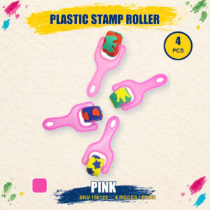 Paint Tools (Sponge/Stamp/Roller) - Plastic Stamp Roller - Pink