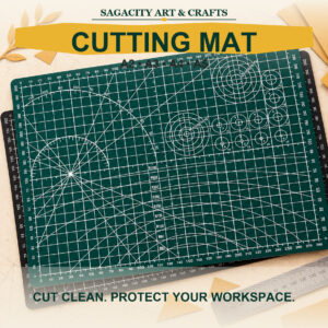 Cutting Mat with green and black options in A2, A3, A4 and A5 sizes