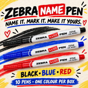 Zebra Name Pen (10pcs/box)