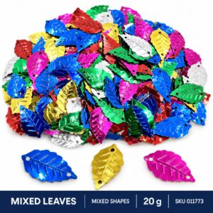 Sequin Assorted 20g - Mixed Leaves, Mix