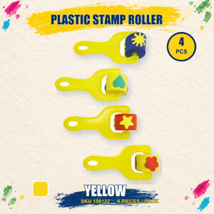 Paint Tools (Sponge/Stamp/Roller) - Plastic Stamp Roller - Yellow