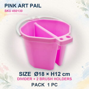 Art Palette and Pails - Pink Art Pail