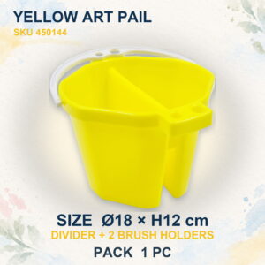 Art Palette and Pails - Yellow Art Pail