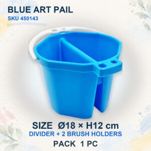 Art Palette and Pails - Blue Art Pail