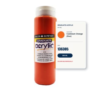 Daler Rowney Graduate Acrylic 500ml - Cadmium Orange (Hue)
