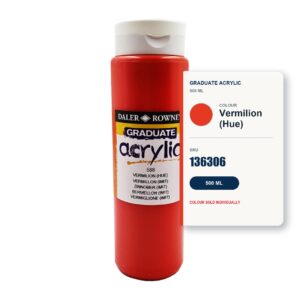 Daler Rowney Graduate Acrylic 500ml - Vermilion (Hue)
