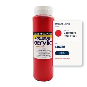 Daler Rowney Graduate Acrylic 500ml - Cadmium Red (Hue)
