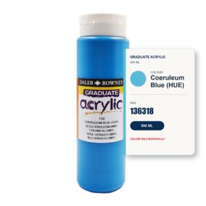 Daler Rowney Graduate Acrylic 500ml - Coeruleum Blue (HUE)