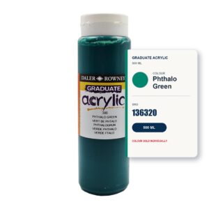 Daler Rowney Graduate Acrylic 500ml - Phthalo Green
