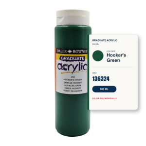 Daler Rowney Graduate Acrylic 500ml - Hooker's Green