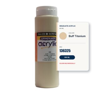 Daler Rowney Graduate Acrylic 500ml - Buff Titanium