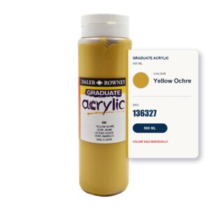 Daler Rowney Graduate Acrylic 500ml - Yellow Ochre