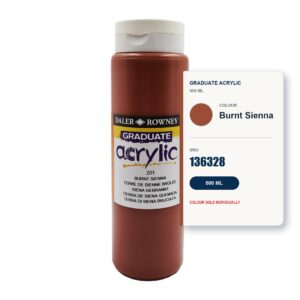 Daler Rowney Graduate Acrylic 500ml - Burnt Sienna