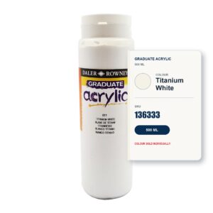 Daler Rowney Graduate Acrylic 500ml - Titanium White