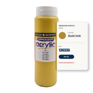Daler Rowney Graduate Acrylic 500ml - Gold Imit