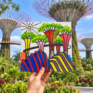 Canvas Panel (SG Heritage) Painting Kit - Gardens By The Bay