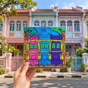 Canvas Panel (SG Heritage) Painting Kit - Shophouses