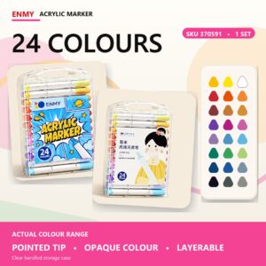 Enmy Acrylic Marker - 24 Colours