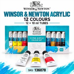 W&N Acrylic Colour Sets - 12 Colours