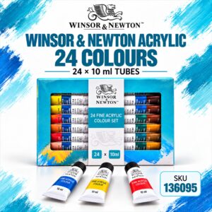 W&N Acrylic Colour Sets - 24 Colours