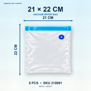 Food Vacuum Seal Bag and Pump - 21CM X 22CM