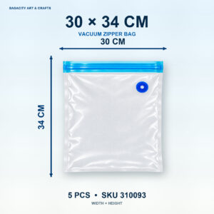 Food Vacuum Seal Bag and Pump - 30CM X 34CM