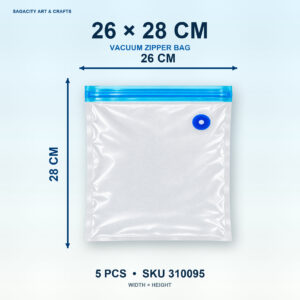 Food Vacuum Seal Bag and Pump - 26CM X 28CM